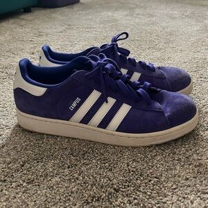 Adidas Campus Purple and White Men's Shoes